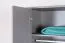 Drehtürenschrank / Kleiderschrank Segnas 09, Farbe: Grau - 198 x 90 x 53 cm (H x B x T)