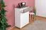 Schuhschrank Sagone 02, Farbe: Eiche Dunkelbraun / Weiß - Abmessungen: 98 x 68 x 35 cm (H x B x T)