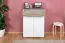 Schuhschrank Sagone 02, Farbe: Eiche Dunkelbraun / Weiß - Abmessungen: 98 x 68 x 35 cm (H x B x T)