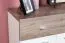 Schuhschrank Sagone 02, Farbe: Eiche Dunkelbraun / Weiß - Abmessungen: 98 x 68 x 35 cm (H x B x T)