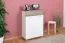 Schuhschrank Sagone 02, Farbe: Eiche Dunkelbraun / Weiß - Abmessungen: 98 x 68 x 35 cm (H x B x T)