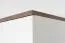 Schrank Sagone 01, Farbe: Eiche Dunkelbraun / Weiß - Abmessungen: 189 x 68 x 35 cm (H x B x T)