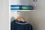 Schrank Sagone 01, Farbe: Eiche Dunkelbraun / Weiß - Abmessungen: 189 x 68 x 35 cm (H x B x T)