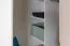 Kinderzimmer - Drehtürenschrank / Eckkleiderschrank Benjamin 15, Farbe: Weiß / Creme - Abmessungen: 198 x 86 x 86 cm (H x B x T)