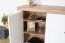 Kommode Lotofaga 19, Farbe: Weiß / Walnuss - 91 x 138 x 48 cm (H x B x T)