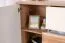 Schlafzimmer - Set H Gataivai, 4-teilig, Farbe: Beige Hochglanz / Walnuss
