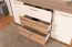 Schlafzimmer - Set C Gataivai, 4-teilig, Farbe: Beige Hochglanz / Walnuss