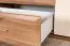 Schlafzimmer - Set H Gataivai, 4-teilig, Farbe: Beige Hochglanz / Walnuss