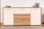 Schlafzimmer - Set H Gataivai, 4-teilig, Farbe: Beige Hochglanz / Walnuss