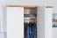 Drehtürenschrank / Kleiderschrank Lotofaga 15, Farbe: Weiß / Walnuss - 227 x 181 x 59 cm (H x B x T)