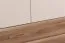 Drehtürenschrank / Kleiderschrank Gataivai 36, Farbe: Beige Hochglanz / Walnuss - Abmessungen 224 x 137 x 56 cm (H x B x T)