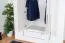 Drehtürenschrank / Kleiderschrank Siumu 29, Farbe: Weiß / Weiß Hochglanz - 224 x 182 x 56 cm (H x B x T)