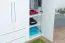 Drehtürenschrank / Kleiderschrank mit Rahmen Siumu 31, Farbe: Weiß / Weiß Hochglanz - 226 x 232 x 60 cm (H x B x T)