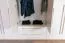 Drehtürenschrank / Kleiderschrank mit Rahmen Siumu 33, Farbe: Weiß / Weiß Hochglanz - 226 x 277 x 60 cm (H x B x T)