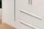 Drehtürenschrank / Kleiderschrank mit Rahmen Siumu 35, Farbe: Weiß / Weiß Hochglanz - 226 x 277 x 60 cm (H x B x T)