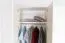 Drehtürenschrank / Kleiderschrank Siumu 38, Farbe: Weiß / Weiß Hochglanz - 224 x 317 x 56 cm (H x B x T)