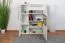 Vitrine Garim 14, Farbe: Beige Hochglanz - 123 x 90 x 40 cm (H x B x T)