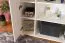 Vitrine Garim 16, Farbe: Beige Hochglanz - 123 x 90 x 40 cm (H x B x T)