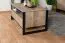 Couchtisch Bassatine 05, Farbe: Eiche rustikal / Schwarz - 109 x 61 x 53 cm (B x T x H)