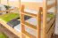 Stockbett 90 x 190 cm für Erwachsene "Easy Premium Line" K17/n, Buche Massivholz Natur lackiert, teilbar