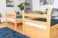 Etagenbett / Stockbett 90 x 200 cm "Easy Premium Line" K17/n inkl. 2 Schubladen und 2 Abdeckblenden, Buche Massivholz Natur lackiert, teilbar