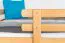 Etagenbett / Stockbett 90 x 200 cm "Easy Premium Line" K17/n inkl. 2 Schubladen und 2 Abdeckblenden, Buche Massivholz Natur lackiert, teilbar