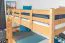 Etagenbett / Stockbett 90 x 200 cm "Easy Premium Line" K17/n inkl. 2 Schubladen und 2 Abdeckblenden, Buche Massivholz Natur lackiert, teilbar