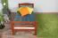 Hochbett 90 x 200 cm, "Easy Premium Line" K22/n, Buche Massivholz kirschfarben, teilbar