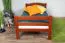 Hochbett 90 x 190 cm für Kinder, "Easy Premium Line" K22/n, Buche Massivholz kirschfarben, teilbar