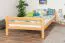 Hochbett 140 x 200 cm "Easy Premium Line" K23/n, Buche Massivholz Natur lackiert, teilbar