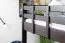 Hochbett 140 x 200 cm "Easy Premium Line" K23/n, Buche Massivholz Schokobraun lackiert, teilbar