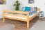 Hochbett 160 x 190 cm für Erwachsene "Easy Premium Line" K23/n, Buche Massivholz Natur lackiert, teilbar