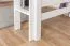 Hochbett 140 x 190 cm für Erwachsene "Easy Premium Line" K23/n, Buche Massivholz weiß lackiert, teilbar