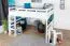 Hochbett 160 x 190 cm "Easy Premium Line" K23/n, Buche Massivholz weiß lackiert, teilbar