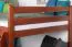 Etagenbett / Stockbett 140 x 200 cm "Easy Premium Line" K24/n, Kopf- und Fußteil gerade, Buche Massivholz Kirschfarben lackiert, teilbar