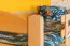 Etagenbett / Kinderbett / Stockbett mit Rutsche, 80 x 190 cm, Buche Massivholz Natur lackiert, teilbar in zwei Einzelbetten, "Easy Premium Line" K25/n
