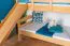 Stockbett mit Rutsche 80 x 200 cm, Buche Massivholz Natur lackiert, umbaubar in zwei Einzelbetten, "Easy Premium Line" K25/n