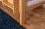 Etagenbett mit Rutsche 90 x 190 cm, Buche Massivholz Natur lackiert, umbaubar in zwei Einzelbetten, "Easy Premium Line" K26/n