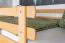 Etagenbett mit Rutsche 90 x 200 cm, Buche Massivholz Natur lackiert, teilbar in zwei Einzelbetten, "Easy Premium Line" K26/n