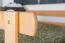Etagenbett mit Rutsche 90 x 200 cm, Buche Massivholz Natur lackiert, teilbar in zwei Einzelbetten, "Easy Premium Line" K26/n