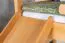 Etagenbett mit Rutsche 90 x 200 cm, Buche Massivholz Natur lackiert, teilbar in zwei Einzelbetten, "Easy Premium Line" K26/n