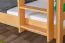 Etagenbett mit Rutsche 90 x 200 cm, Buche Massivholz Natur lackiert, teilbar in zwei Einzelbetten, "Easy Premium Line" K26/n