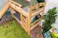 Etagenbett mit Rutsche 90 x 200 cm, Buche Massivholz Natur lackiert, teilbar in zwei Einzelbetten, "Easy Premium Line" K26/n