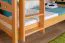 Etagenbett mit Rutsche 90 x 190 cm, Buche Massivholz Natur lackiert, umbaubar in zwei Einzelbetten, "Easy Premium Line" K27/n