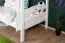 Weißes Etagenbett mit Rutsche 90 x 200 cm, Buche Massivholz Weiß lackiert, teilbar in zwei Einzelbetten, "Easy Premium Line" K27/n