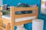 Etagenbett / Kinderbett / Stockbett mit Rutsche 80 x 190 cm, Buche Massivholz Natur lackiert, teilbar in zwei Einzelbetten, "Easy Premium Line" K28/n