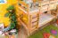 Etagenbett Stockbett mit Rutsche 80 x 190 cm, Buche Massivholz Natur lackiert, teilbar in zwei Einzelbetten, "Easy Premium Line" K29/n
