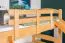 Etagenbett mit Rutsche 90 x 190 cm, Buche Massivholz Natur lackiert, umbaubar in zwei Einzelbetten, "Easy Premium Line" K29/n