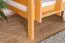 Etagenbett mit Rutsche 90 x 190 cm, Buche Massivholz Natur lackiert, umbaubar in zwei Einzelbetten, "Easy Premium Line" K29/n