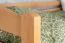 Hochbett mit Rutsche 90 x 190 cm, Buche Massivholz Natur lackiert, umbaubar, "Easy Premium Line" K30/n